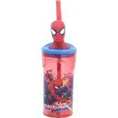 Marvel Juomapullo 3D Figuuri Tumbler 360 ml, Punainen/sininen