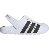 Adidas Puukengät & Crocs-jalkineet 'Adilette 2.0' musta / valkoinen
