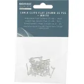 Nordic Quality – Kaapelikiinnike, litteä 2x4mm, neutraali, 25 kpl. (222791)