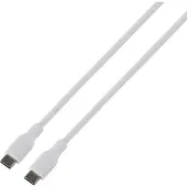 Deltaco USB-C Latauskaapeli 60W Silikoni - Valkoinen - 1,5m