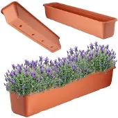 Kadax Kukkalaatikko parvekkeelle 80 cm, muovia, pitkänomainen