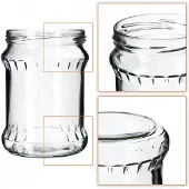 Hobby Hall Mason Jar lasipurkki, 500ml, 8 kpl