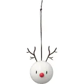 Hoptimist - Reindeer Joulupallo 2 kpl Valkoinen