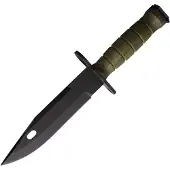 Ontario M-9 Combat Knife Green No Saw