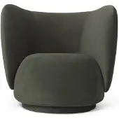Ferm Living , Rico Lounge nojatuoli Rich Velvet - Pine