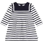 Petit Bateau Robes Ml - Cream - 95