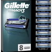 Gillette Mach3 vaihtoterät 8 kpl