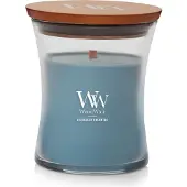 Woodwick Evergreen Cashmere tuoksukynttilä sisältää puusydämen 275 g