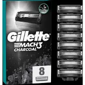 Gillette Mach3 Charcoal vaihtoterät 8 kpl