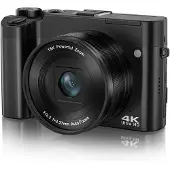 INF 4K Dual Lens -kamera kosketusnäytöllä ja 32 Gt:n muistikortilla