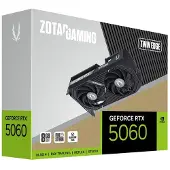 Zotac GAMING GeForce RTX 5060 Twin Edge, GeForce RTX 5060, 8 GB, GDDR7, 128 bittiä, 7680 x 4320 pikseliä, PCI Express x8 5.0 (ZT-B50600E-10M)