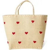 Rice Large Raffia Laukku Darling Hearts One Size One Size Tytöt