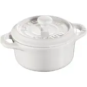 Staub pyöreä minipata, 0,2 l valkoinen