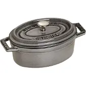 Staub La Cocotte ovaali minipata valurauta 0,25 L Grafiitinharmaa