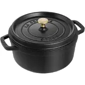 Staub La Cocotte pyöreä pata valurauta 2,6 L Musta