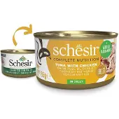Schesir Agras Delic SCHESIR CAT 85g can TUNA + CHICKEN jelly
