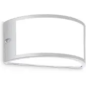 Ideal Lux Ulkoseinävalaisin Rex 1, himmennettävä, Alumiini/harmaa/sinkki, Alumiini,