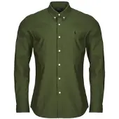 Ralph Lauren Slim Fit Stretch Poplin Shirt - Khaki green - S