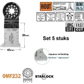 Cmt Upotussahanterä OMF232 Long Life; BiM; 45 mm; 5 kpl.