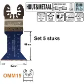 Cmt Upotussahanterä OMM15-X5 Wood and Metal; 45 mm; 5 kpl.
