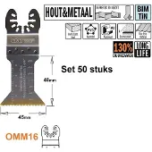 Cmt Upotussahanterä OMM16-X50 ExtraLong Life; 45 mm; 50 kpl.