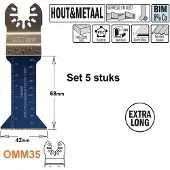 Cmt Upotussahanterä OMM35-X5 BIM; 5 kpl.