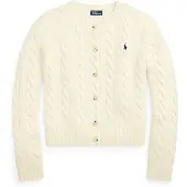 Ralph Lauren Cable-Knit Wool-Cashmere Cardigan - Cream - M