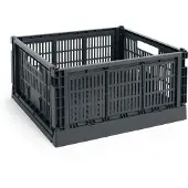HAY Colour Crate L Square 42x42 cm Charcoal