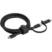 Belkin BoostCharge Pro 2-in-1 USB-C – Lightning/USB-C -kaapeli, 1,5 m, musta