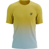 Compressport Performance SS Yellow White Shirt, Size S