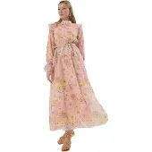 Trendyol Mekko khaki / vaaleanoranssi / vanha roosa / pastellinpinkki