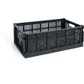 HAY Colour Crate Large säilytyslaatikkko, charcoal
