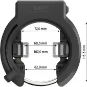 ABUS 6950m Am Nr Bk Xplus Pyörän Rungon Lukko