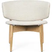 Ferm Living Herman Lepotuoli Boucle - Oak/Off-white