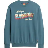 Superdry Travel Postcard Graphic Collegepaita
