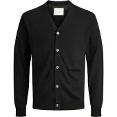 Jack & Jones Jprblamerino Knit V-Neck Cardigan - Black - S