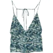 Pull&Bear Toppi sinivihreä / kyyhkynsininen / valkoinen