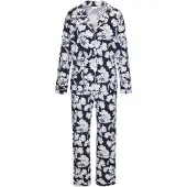 LASCANA Pyjama laivastonsininen / pastellinvihreä / valkoinen