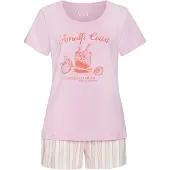 Vivance Pyjamashortsit hummeri / roosa / punainen / valkoinen