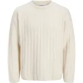 Jack & Jones Jjebradley Carter Knit Crew Neck - Cream - S