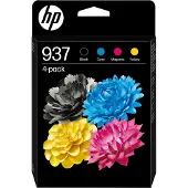 HP 937 -mustekasettipakkaus, musta/syaani/magenta/keltainen, 4 kpl