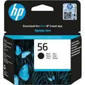 HP 56 - Musta - Alkuperäinen - Mustekasetti - Deskjet 450, 55XX; Officejet 6110; Photosmart 7150, 7350, 7550; psc 21XX, 2210 - musteisiin