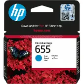 HP 655 Ink Advantage -mustekasetti, cyan