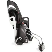 Hamax Caress pyöränistuin Harmaa-valkoinen runko/musta pehmuste