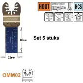 Cmt Upotussahanterä OMM02-X5; 22 mm; 5 kpl.
