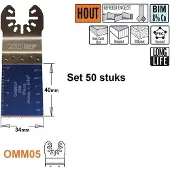 Cmt Upotussahanterä OMM05-X50 ExtraLong Life; 34 mm; 50 kpl.