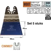 Cmt Upotussahanterä OMM07-X5 ExtraLong Life Plunge 68 mm; 5 kpl.