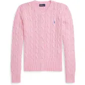 Ralph Lauren for woman. 211971868010 Pink cotton cardigan in eights knitted fabric (M), Casual