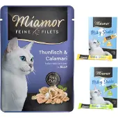 Miamor 24x100g Fine Filets in Jelly tonnikala & mustekala Kissanruoka