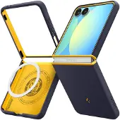 Spigen Nano Pop, Suojus, Samsung, Galaxy Z Flip 7, 17,3 cm (6.8"), Mustikka, Laivasto, Keltainen